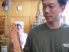 Andy &quot;taropatch&quot; Wang is checking out the standard neck.